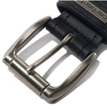 Carhartt A000556120109 Men's Leather Roller Belt, Black, Size 44