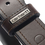 Carhartt A000556120109 Men's Leather Roller Belt, Brown, Size 34