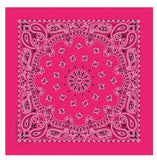 Carolina Creative B22PAI-050004 Hav-A-Hank Paisley Bandana Hot Pink 22in. x 22in