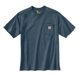 Carhartt K87 Men's Loose Fit Short-Sleeve Pocket T-Shirt, Bluestone, Large