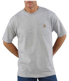 Carhartt K87 Men's Loose Fit Short-Sleeve Pocket T-Shirt, Heather Gray, XL