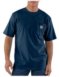 Carhartt K87 Men's Loose Fit Short-Sleeve Pocket T-Shirt, Navy, Large