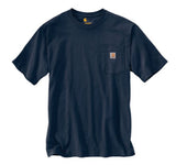 Carhartt K87 Men's Loose Fit Short-Sleeve Pocket T-Shirt, Navy, Large