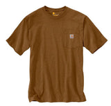 Carhartt K87 Men's Loose Fit Short-Sleeve Pocket T-Shirt, Oiled Walnut, 2XL Tall