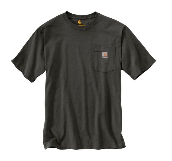 Carhartt K87-477 Short-Sleeve Workwear Pocket T-Shirt, Peat, XL