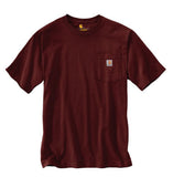 Carhartt K87 Men's Loose Fit Short-Sleeve Pocket T-Shirt, Port, Medium