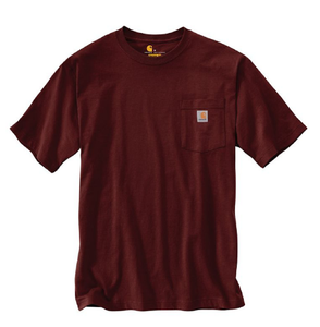 Carhartt K87-477 Short-Sleeve Workwear Pocket T-Shirt, Port, Large