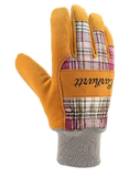 Carhartt WA696S -DPWCAM 1 Pair Suede Work Gloves, Deep Wine Camo, Small