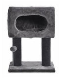 Cat Craft 402101 Gray Color 2-Scratching Post Standing Tunnel Faux Fur Cat Bed