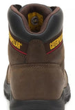 CAT Men's Slip-Resistant Work Boots, Ankle-High Medium Seal Brown, 11