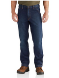 Carhartt 102808-498 Men's Relaxed Fit Rugged Flex Denim Dungaree/Superior/S33X32