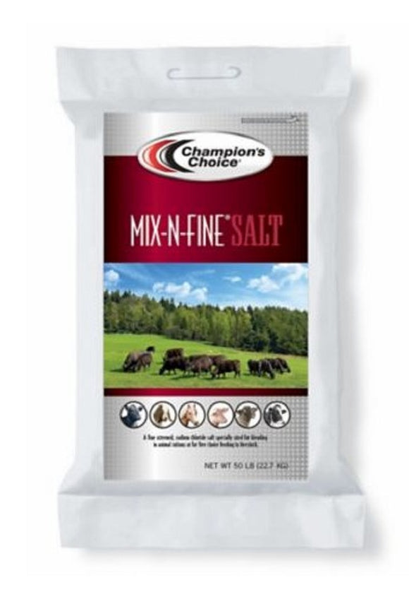 Champion's Choice 768351 Livestock Feed Diets Mix-n-Fine 50 lb. Bag Cattle Salt