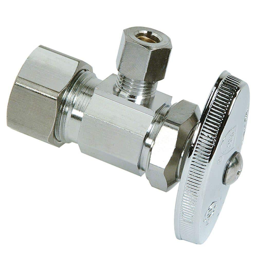 Compression Corner Inlet 1/2 in. Compression Inlet x 1/4 in. Compression Outlet Multi-Turn Angl ...