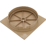 Custom Molded 25538-909-000 Square Lid And Collar Assembly - Tan