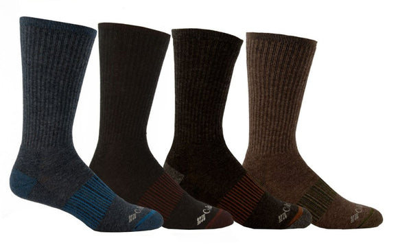 Columbia Sportswear RCS396MTRAS14PR Men's Casual Crew Socks 6-12 Assorted 4-Pair