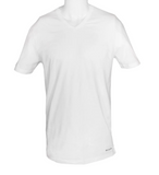 Columbia RCU3801CUWH1L Men's 100% Cotton V-Neck T-Shirt, 3-pack, White, Small