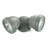 28-Watt, 2200-Lumen Metal LED Dual Spot Light, Gray