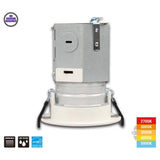 3 in. Selectable New Construction or Remodel Canless Recessed Integrated LED Kit