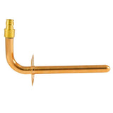 8 in. x 1/2 in. Copper PEX-A Expansion Barb Stub-Out 90-Degree Elbow with Flange