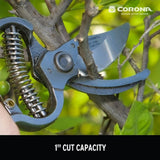 Corona BP3180D Classic CUT Forged Steel Bypass Garden Pruner 1 in.Cut Capacity