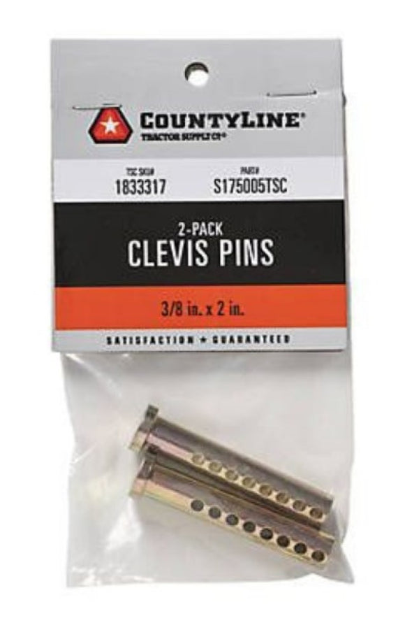 CountyLine 22KITA097 Adjustable Clevis Pins 3/8 in. 2-Pack