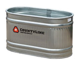 CountyLine 50130028 100 gal. Oval Galvanized Stock Tank, 2 ft. x 4 ft. x 2 ft.
