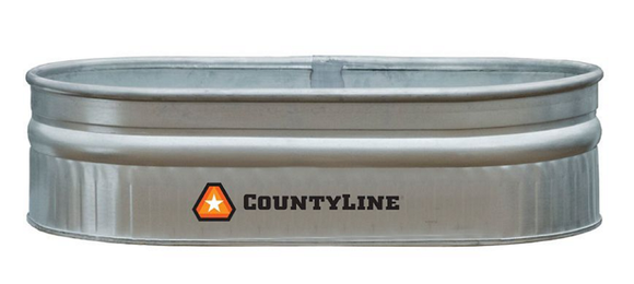 CountyLine 50130198 40 Gal. Capacity Galvanized Oval Stock Tank