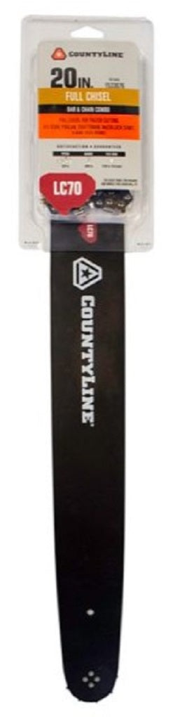 CountyLine 18 in. Chainsaw Guide Bar and Full Chisel Chain Combo- 66 Drive Link