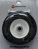 CountyLine CL134 Finish Mower Replacement Tire and Rim - 9 in. x 3-1/2 in