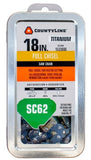 CountyLine T65062NSTSC Full Chisel  Titanium Chainsaw Chain,18 in. 62 Drive Link