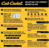 Cub Cadet 490-110-C110 Set Star Center High-Lift Blade for 46 inch Cutting Decks