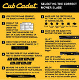 Cub Cadet 490-110-C193 Ultra High-Lift S-Blade for 50 inch Cutting Decks
