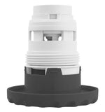CMP 25591-257-000 Scalloped 3.5" Twin-Spin Non-Tex Dark Gray Adjust. Gunite Jet