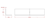 Hillman SteelWorks 11713 1/8 in. x 2 in. x 4 ft. Weldable Hot-Rolled Steel Angle