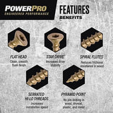 Hillman 116847 Power Pro One Bronze Multi-Material Screws #10 x 3", 64-Pack