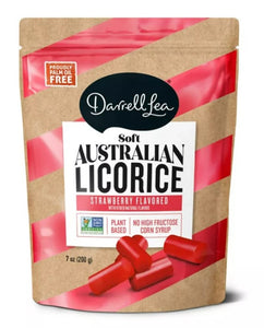 Darrell Lea 111927 Soft Australian Licorice Strawberry Flavor 7oz Bag, Pack of 1