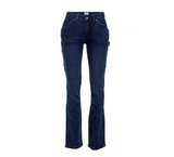 Ridgecut YLB-4048 Women's Slim Fit Mid-Rise Flex Work Jeans, Dark Wash, Size 10