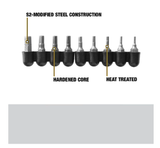 DeWalt DW2068 Hex Drive Bit Tip Set, 9-Piece