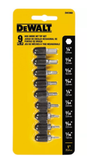 DeWalt DW2068 Hex Drive Bit Tip Set, 9-Piece