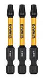 DeWalt DWAF2TX25IR3 Flextorq 1/4 in. x 2 in. Torx Impact Driver Bit, 3-Pack