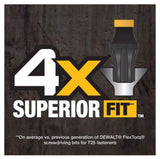 DeWalt DWAF2TX25IR3 Flextorq 1/4 in. x 2 in. Torx Impact Driver Bit, 3-Pack