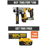 ATOMIC 20-Volt MAX Cordless Brushless Ultra-Compact 5/8 in. SDS + Hammer Drill (Tool-Only)