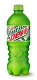 Diet Mountain Dew Citrus Soda Pop Soft Drink Beverage 20 oz, 1 Single Bottle