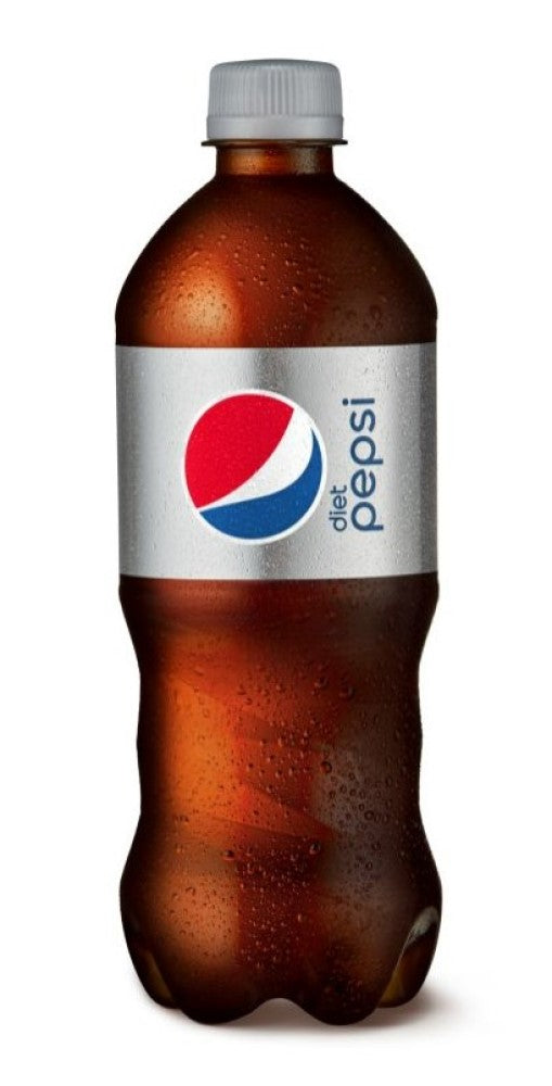 Diet Pepsi Cola Soda Soft Drink Beverage 20 oz. Bottle, 1 Single Bottle