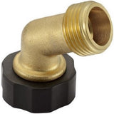 GroundWork DRG2021104 Brass Angle Hose Connector 3/4 Inch 60 PSI Max Pressure
