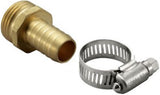 GroundWork DRG2021106 Male Hose Adapter 3/4 Inch 60 PSI Brass