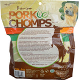 Pork Chomps DT447V 6" Assorted Bacon & Chicken Flavor Twists for Dogs - 12 Count