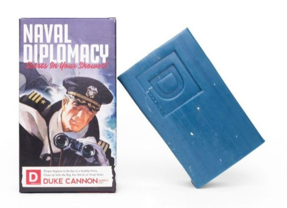 Duke Cannon 03BLUE1 WWII-Era Big Ass Brick of Soap Naval Diplomacy 10 oz.