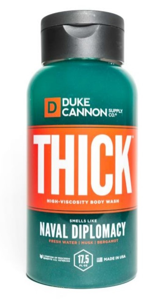 Duke Cannon Thick High-Viscosity Liquid Body Wash Naval Diplomacy 17.5 oz.