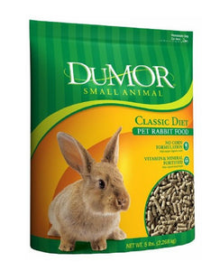 DuMOR 1000830 Small Animal Classic Diet Corn-Free 5 lbs. Pellet Pet Rabbit Food